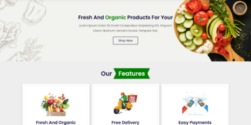 Vegetable Firm - Grocery Store Website Design Using HTML - CSS - JavaScript-100% Free Download