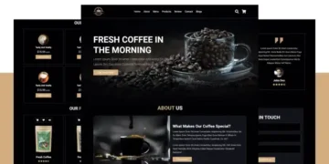Coffee Shop – Tea Stall – Fast Food Website Design Using HTML – CSS – JavaScript – 100% Free Download