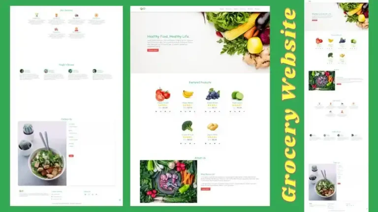 grocery ecommerce website template