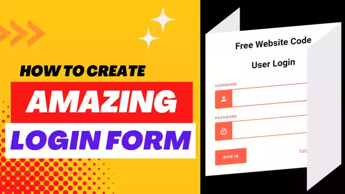 amazing login form design html css